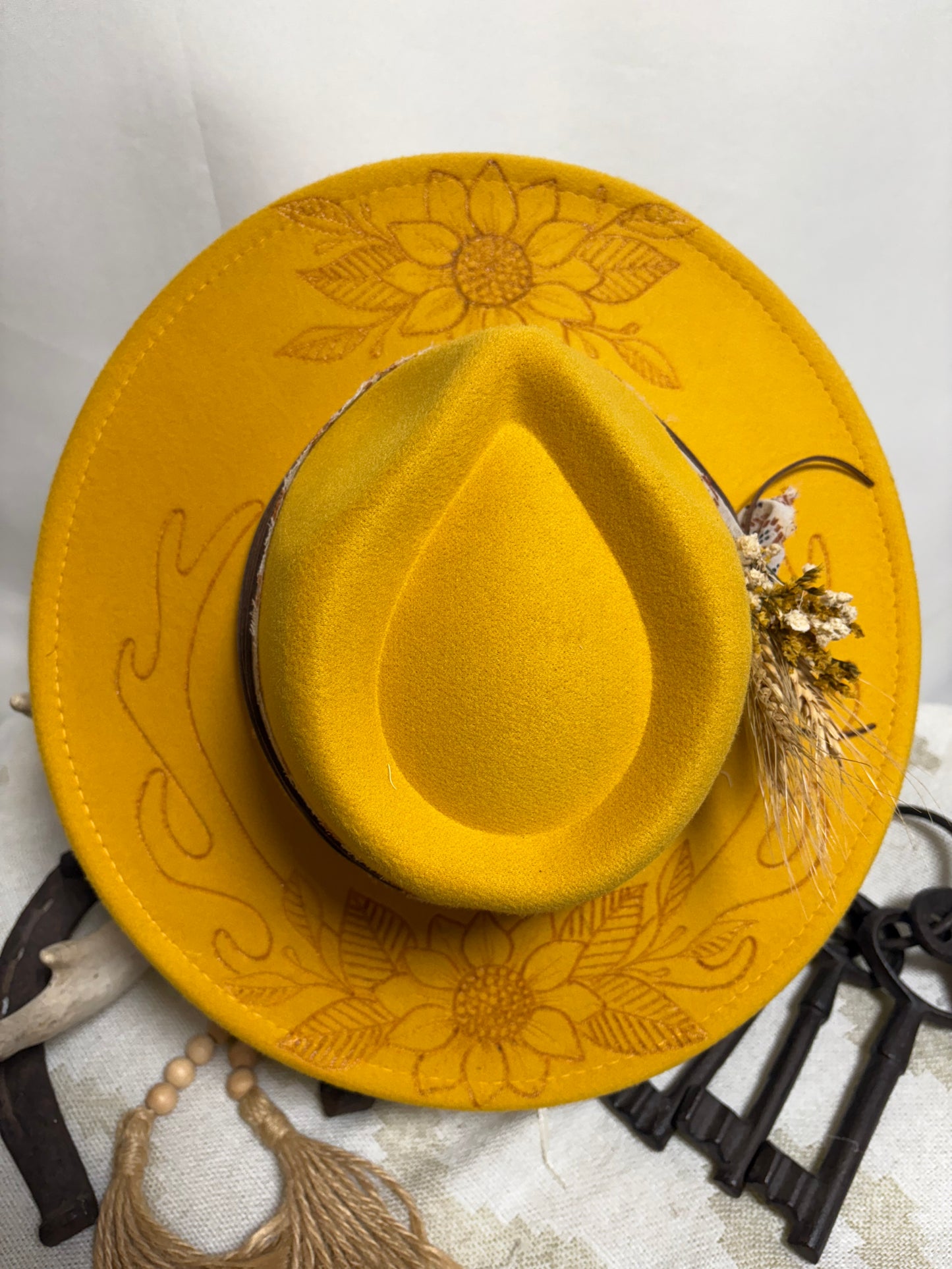 Golden hour- Wide Brim Fedora