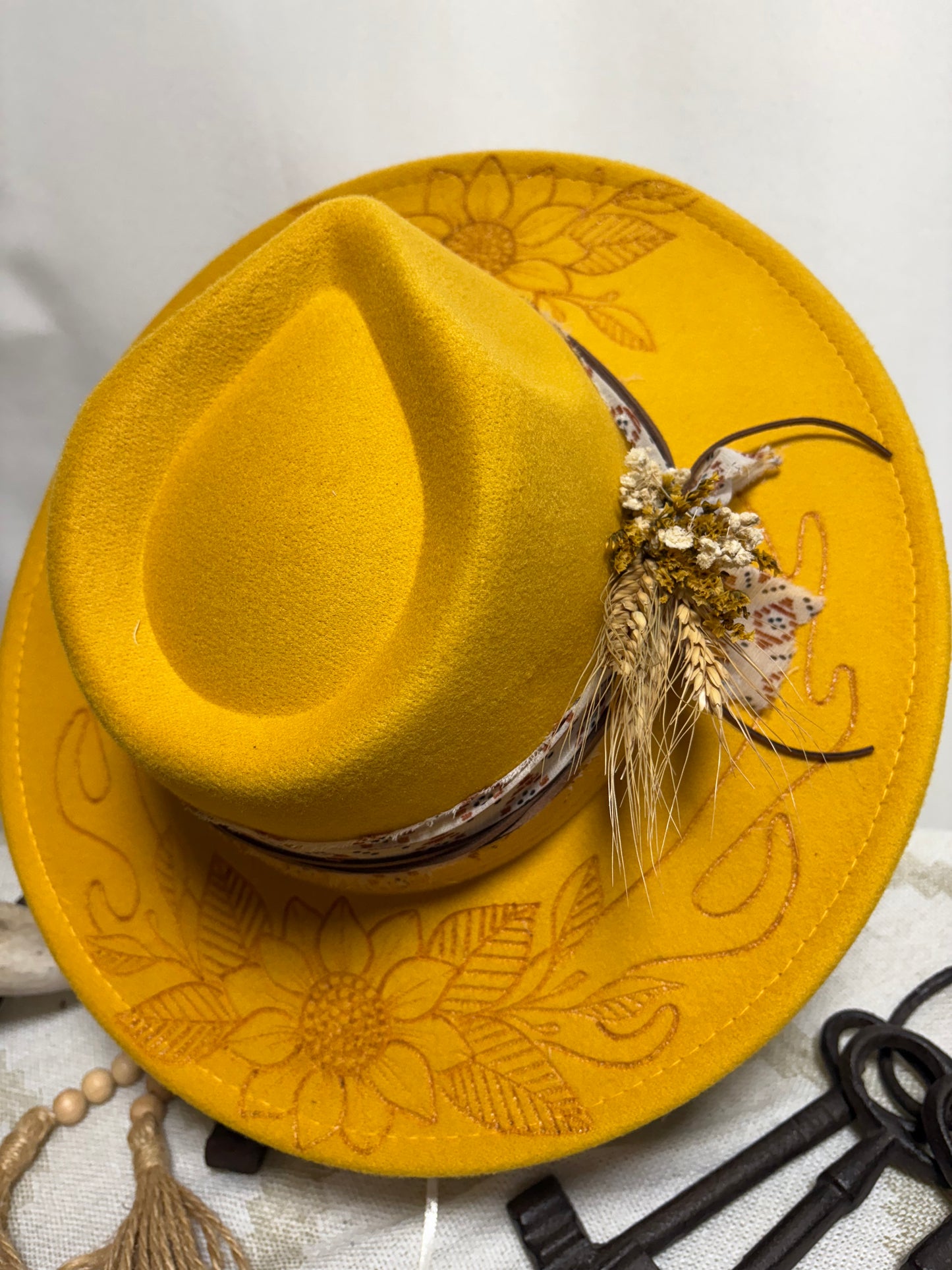 Golden hour- Wide Brim Fedora