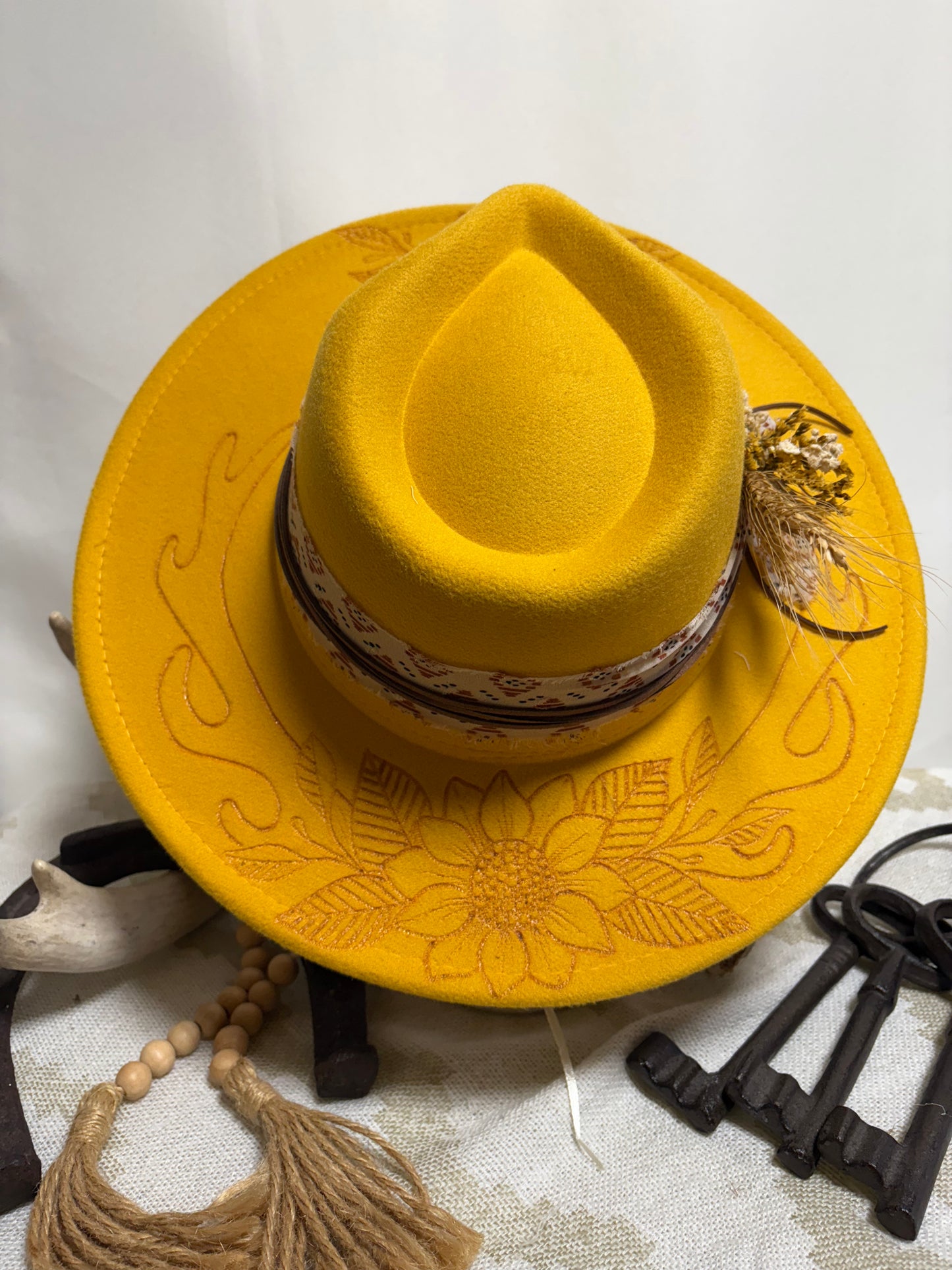 Golden hour- Wide Brim Fedora