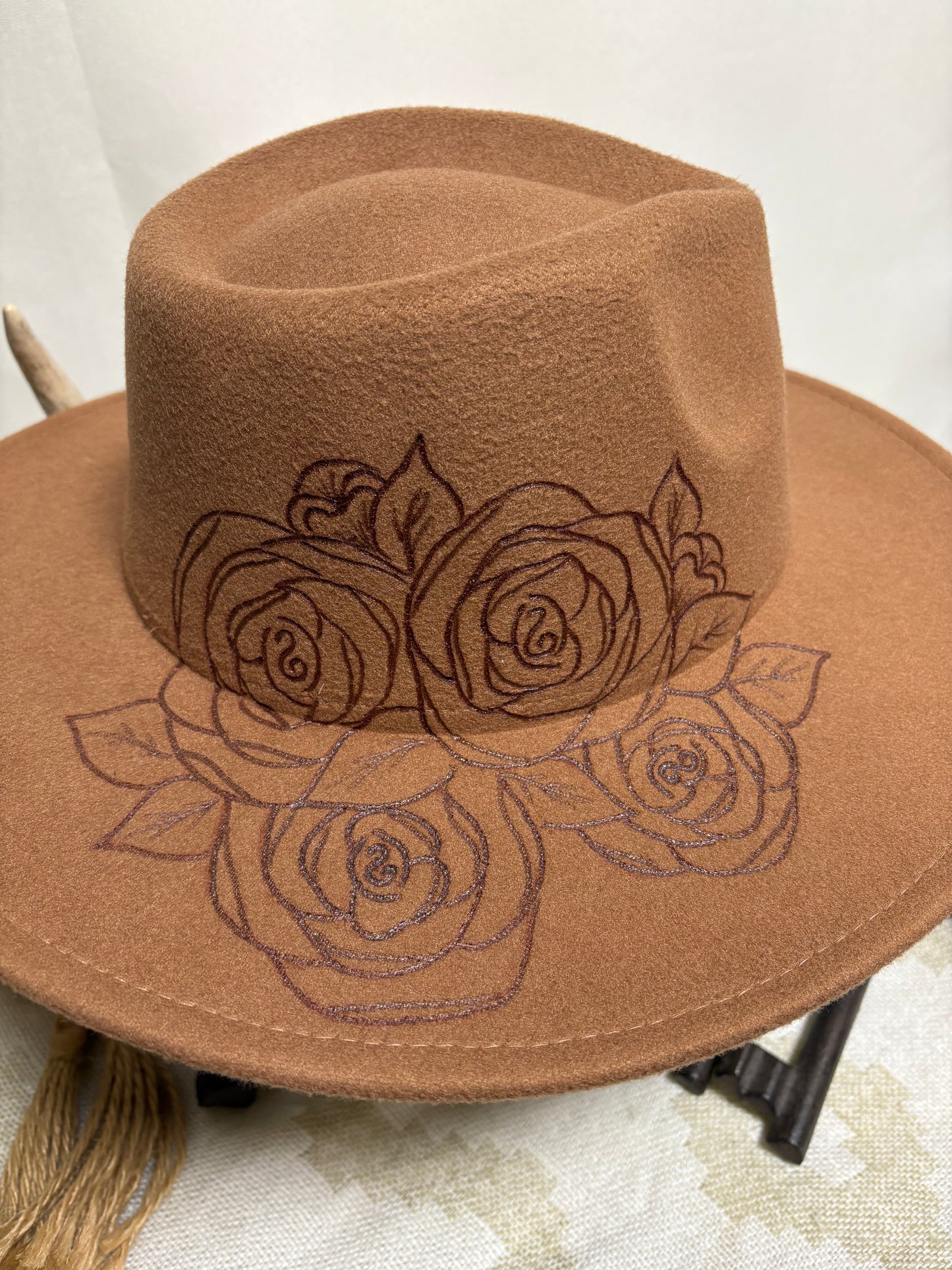 Moira’s Roses - Wide Brim Fedora