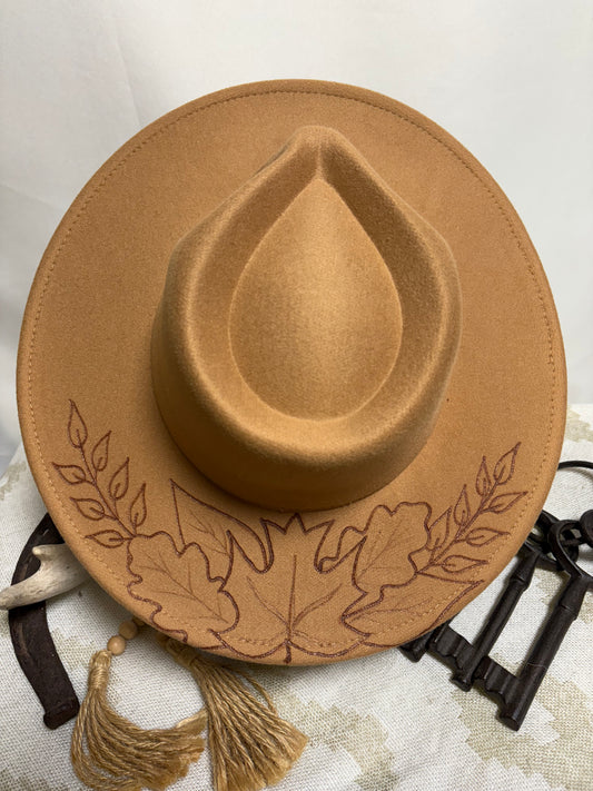 Fallen Leaves- Wide Brim Fedora