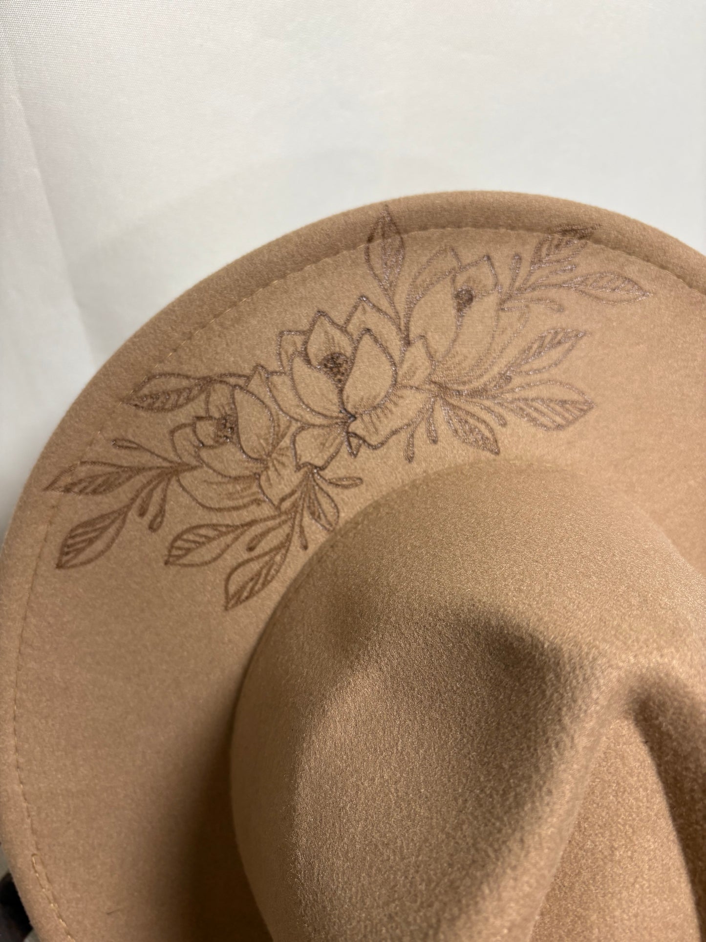 Perfect Peonies-Wide Brim Fedora