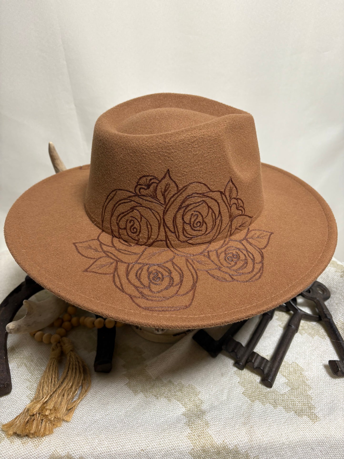 Moira’s Roses - Wide Brim Fedora