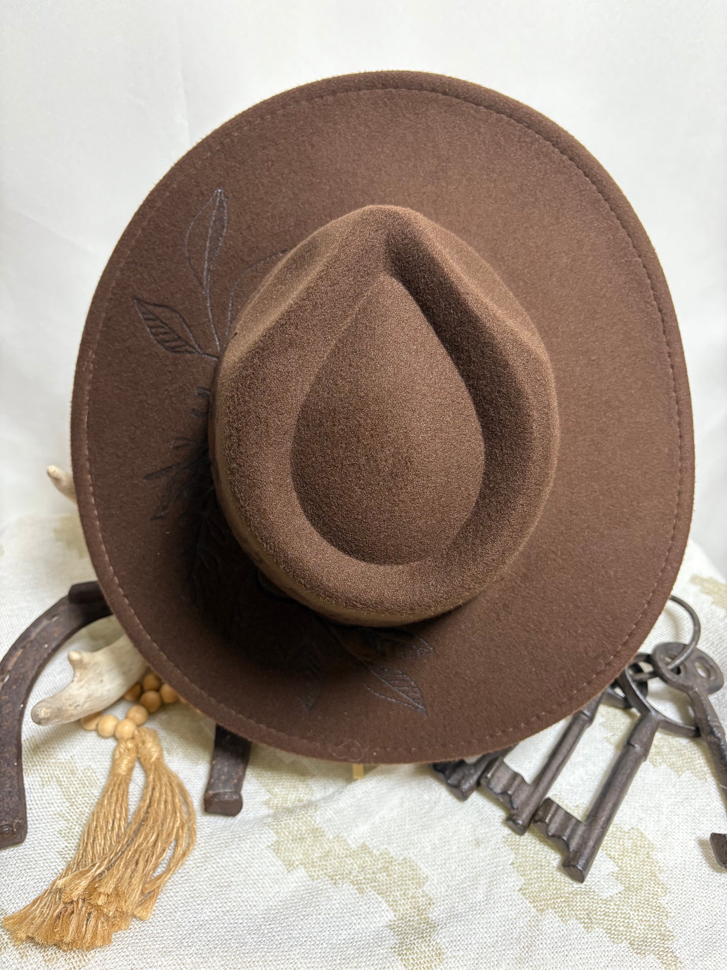 Perfect Peony - Wide Brim Fedora