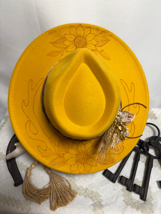 Golden hour- Wide Brim Fedora